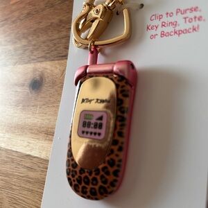 Betsy Johnson cellphone bag charm